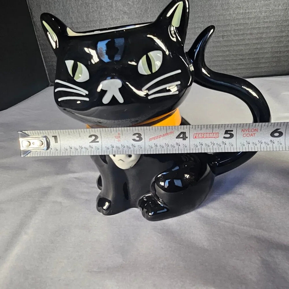 2022 Target Hyde And Eek Figural Black Cat Mug 12 Ounce Halloween Mug